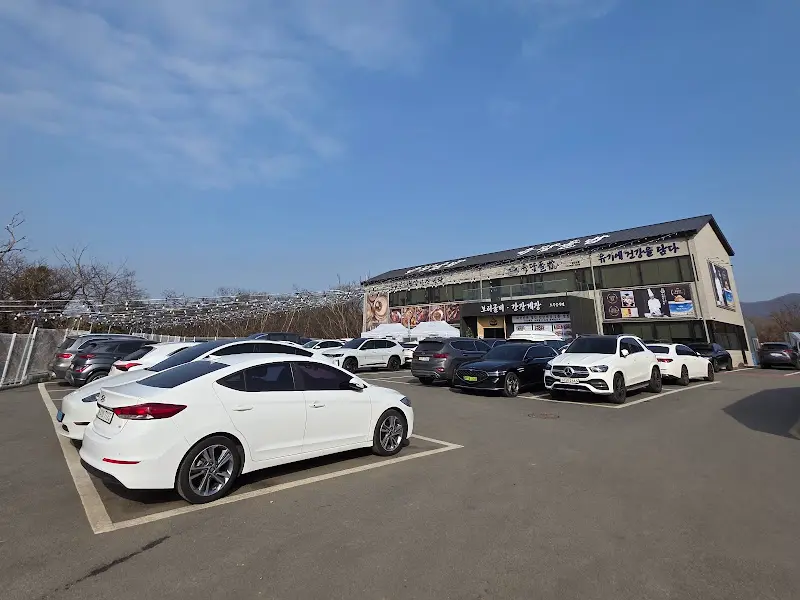 유담들밥 건물과 주차장