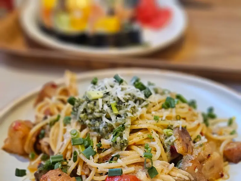 초이다이닝 파스타 근접샷