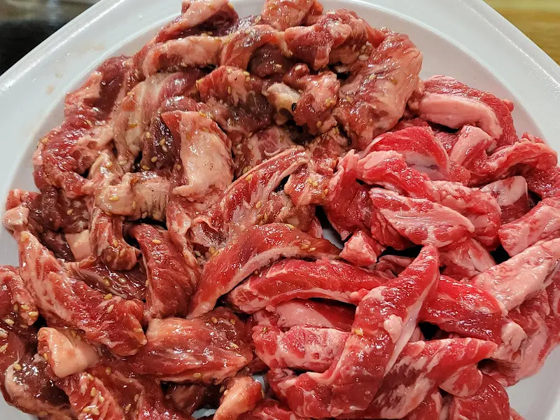 소갈비살 생반 양념반