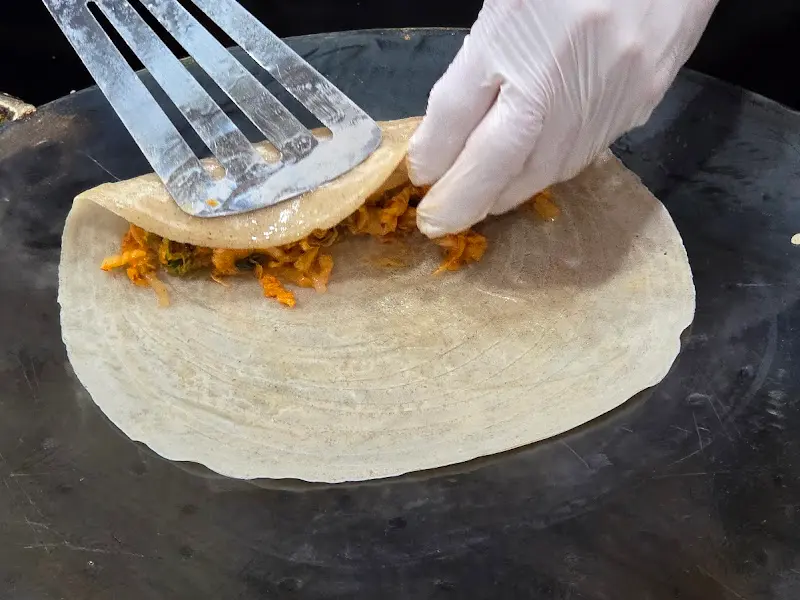 메밀전병 만드는 과정