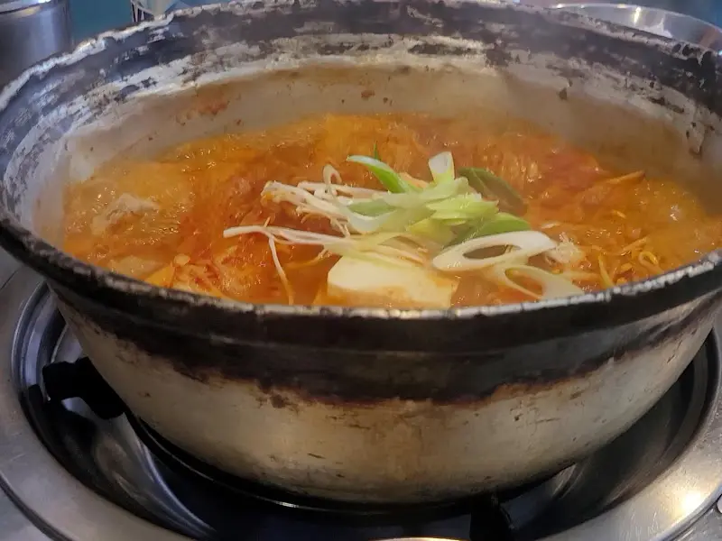 김치찌개 근접샷