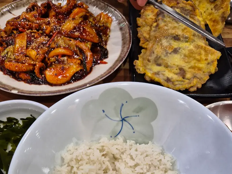 착한낙지 육전과 낙지볶음