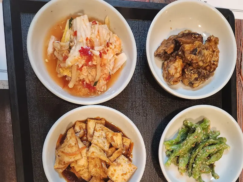 정갈한 반찬 클로즈업