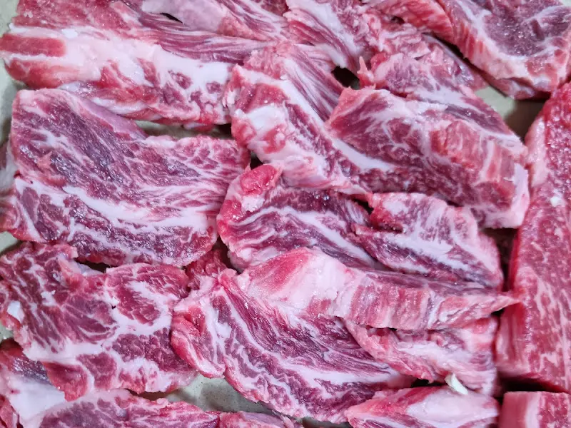 금산한우 꽃갈비살