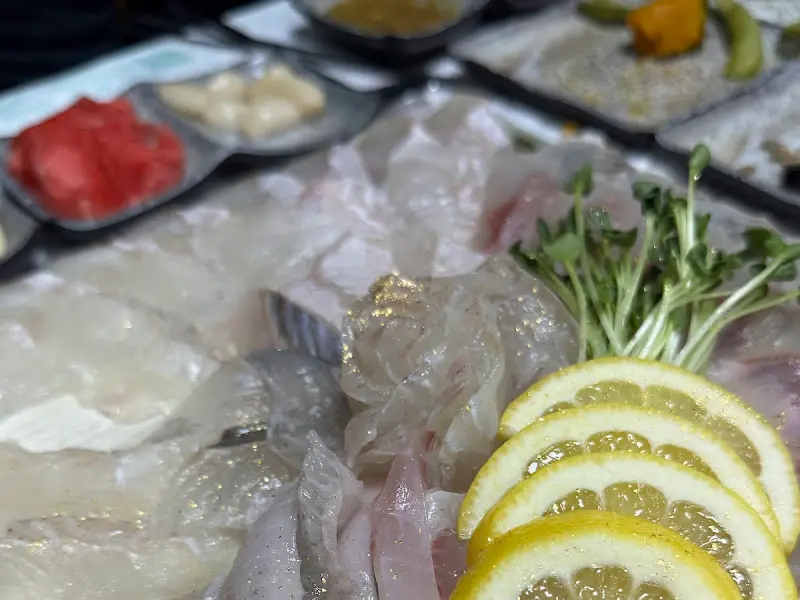 싱싱한 회 한 점