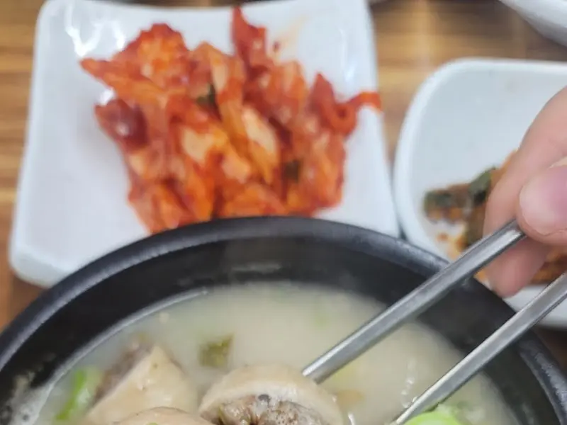 순대국밥 속 막창순대