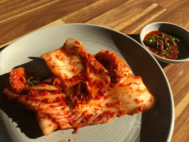 겉절이 김치의 모습