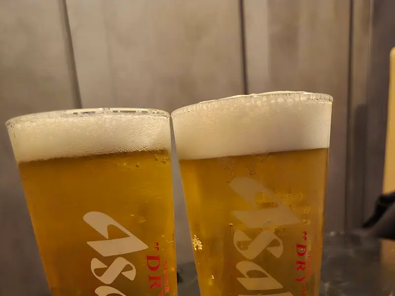 시원한 아사히 생맥주