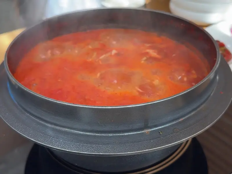 민물새우탕 클로즈업