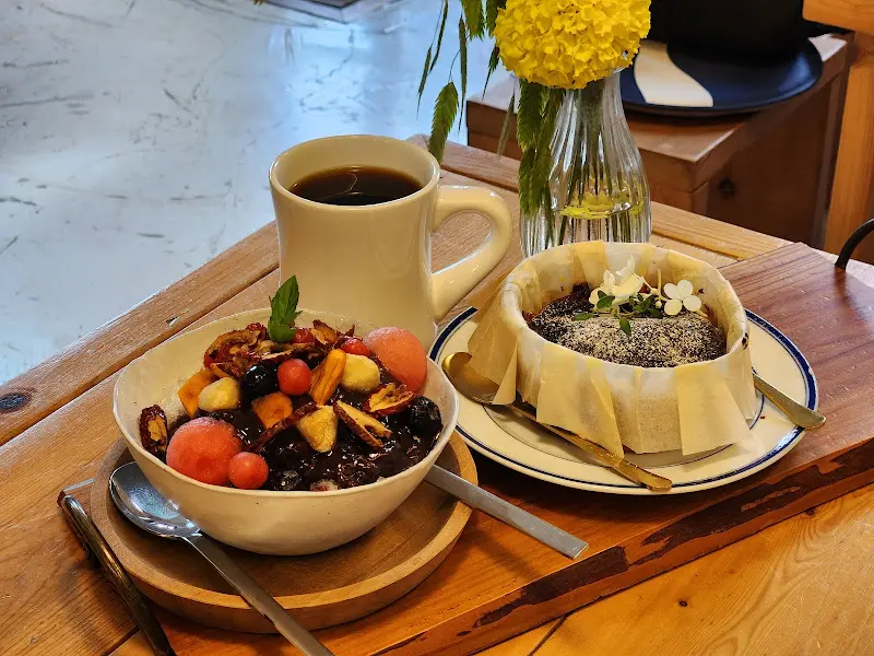 팥빙수, 단호박 바스크 치즈 케이크, 커피