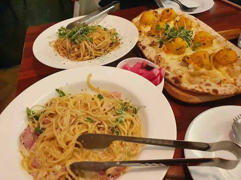 까르보나라, 알리오올리오, 단호박치즈피자