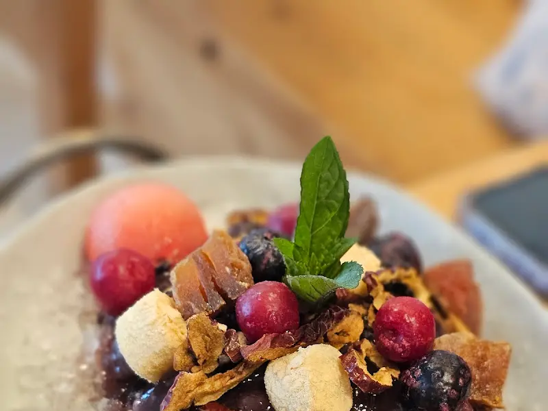 팥빙수 디테일 샷