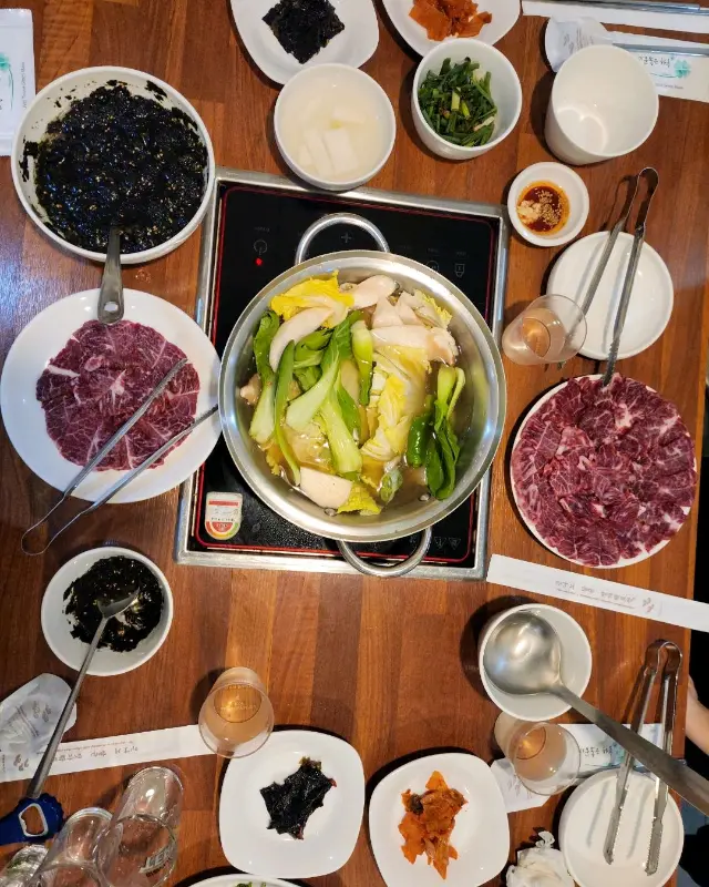 샤브샤브 한 상