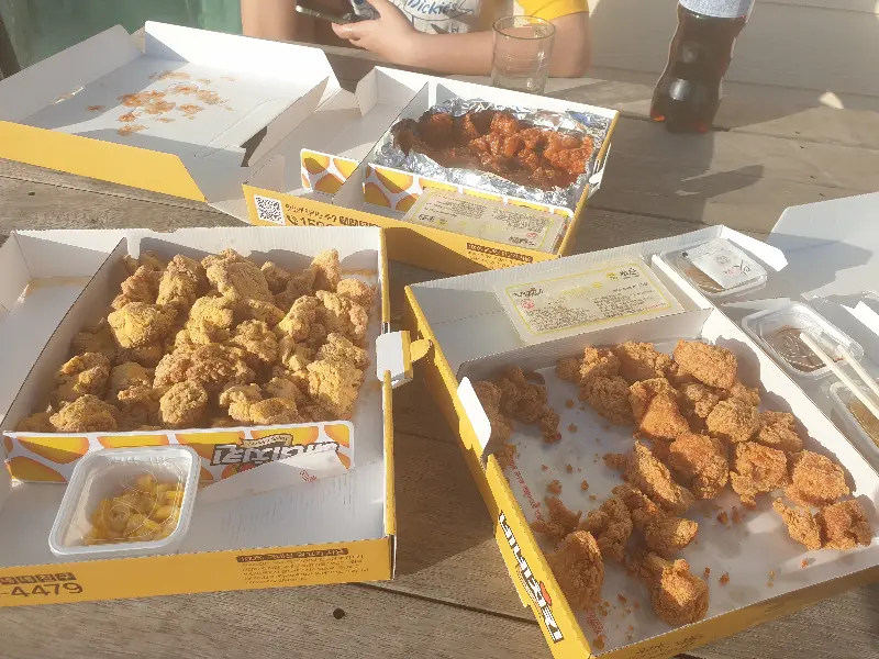 네네치킨 포장 박스