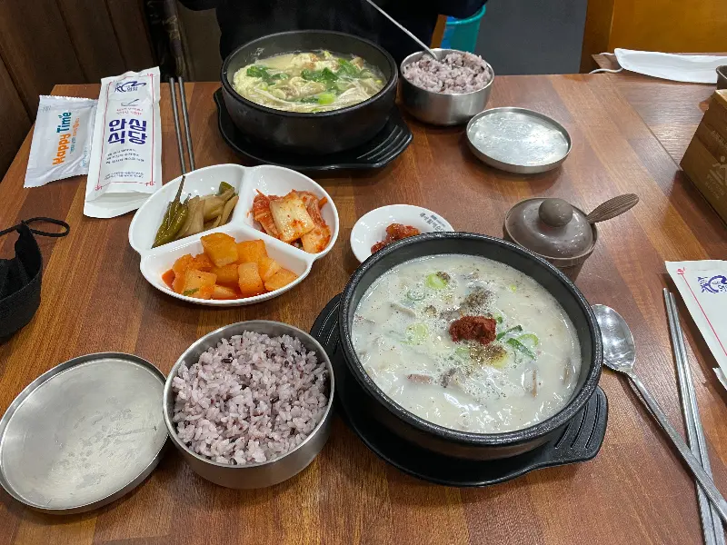 순대국 한상차림