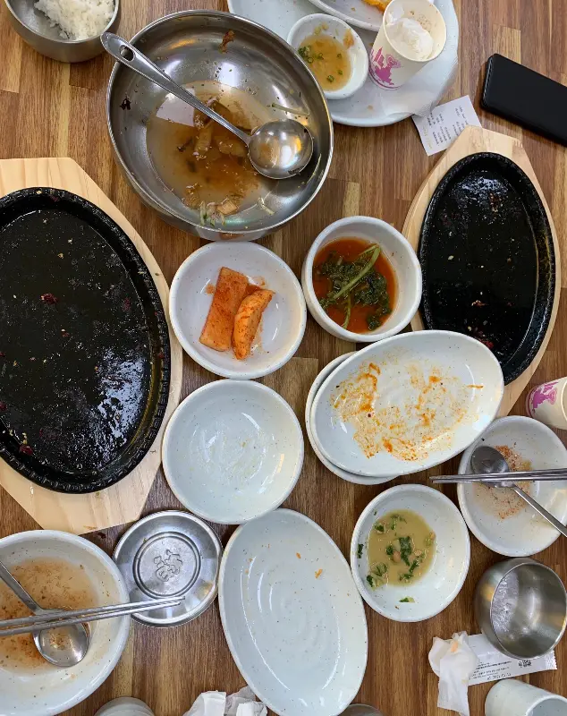 해담은황태 깔끔하게 비운 상