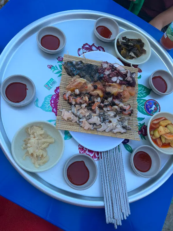 해산물 모듬 항공샷