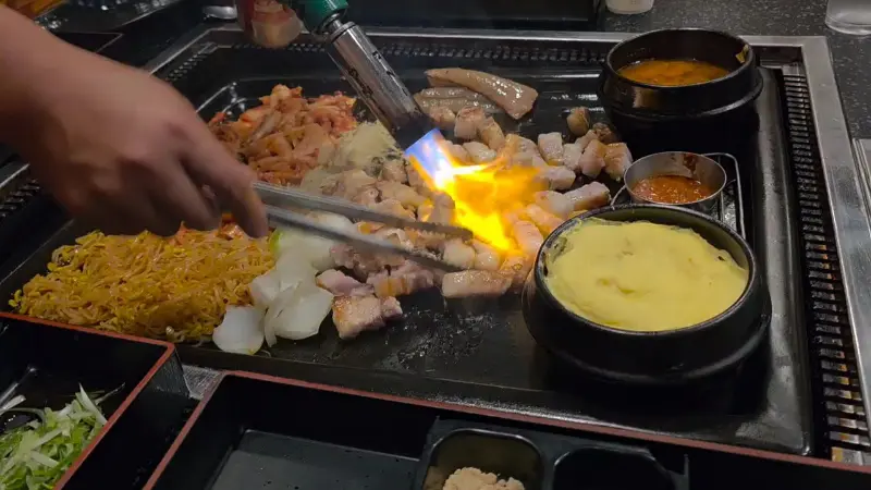 불 맛 입히는 영상