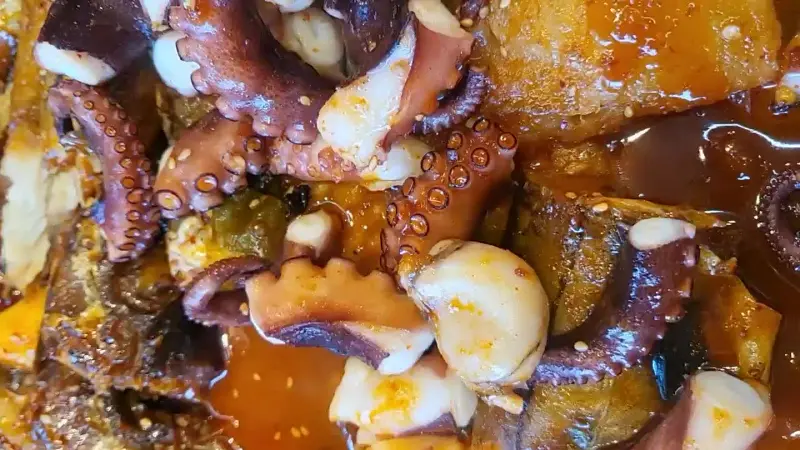 코다리찜과 문어의 환상적인 조화