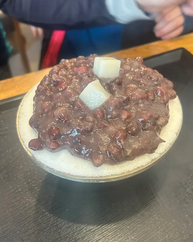 팥빙수 근접샷
