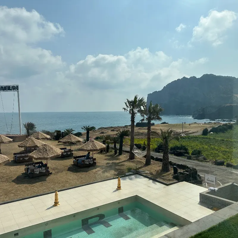 해일리 카페 야외 전경