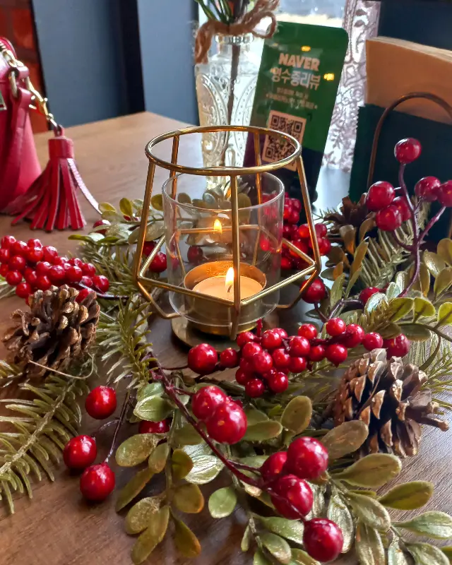 테이블 캔들 장식