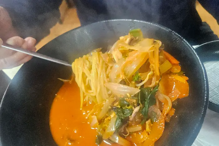 짬뽕 면발