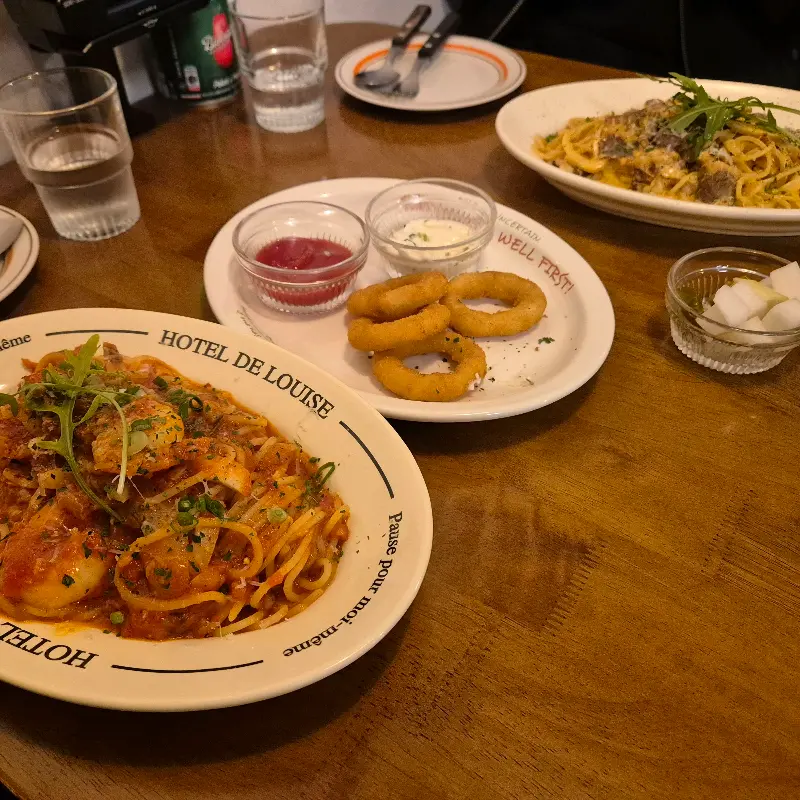 잠봉투움바파스타, 우삼겹필라프, 고구마프라이즈