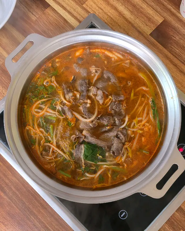 경상도식 샤브샤브