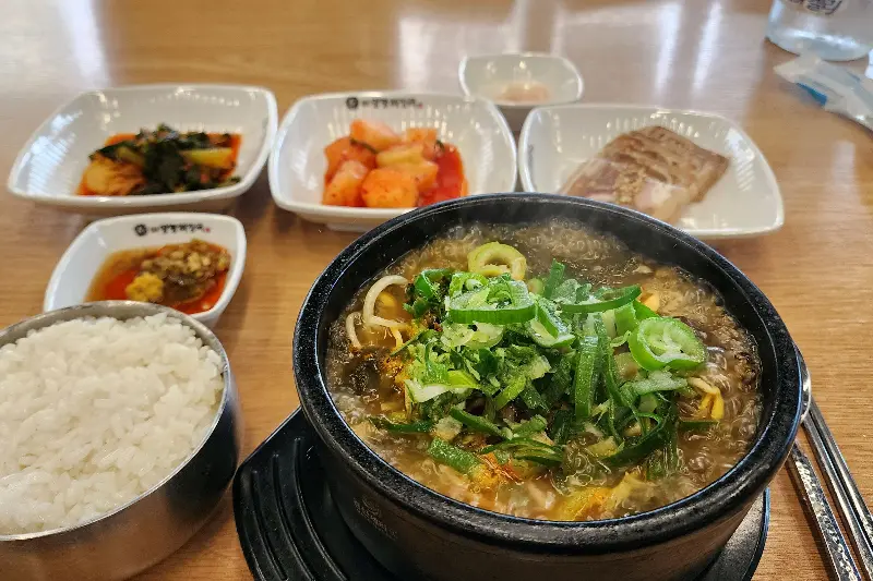 양평해장국 한 상 차림