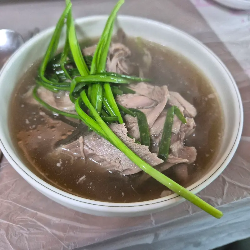 능이 오리 백숙