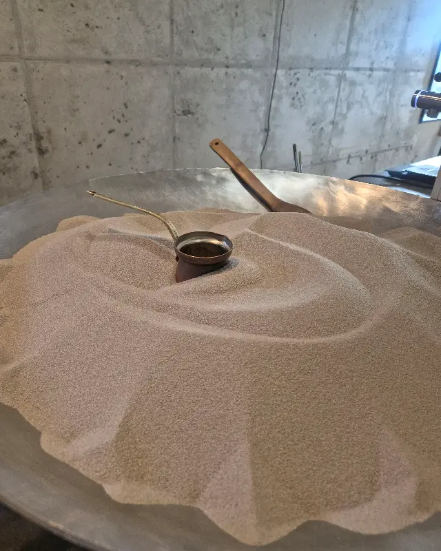 모래 커피 제조 과정