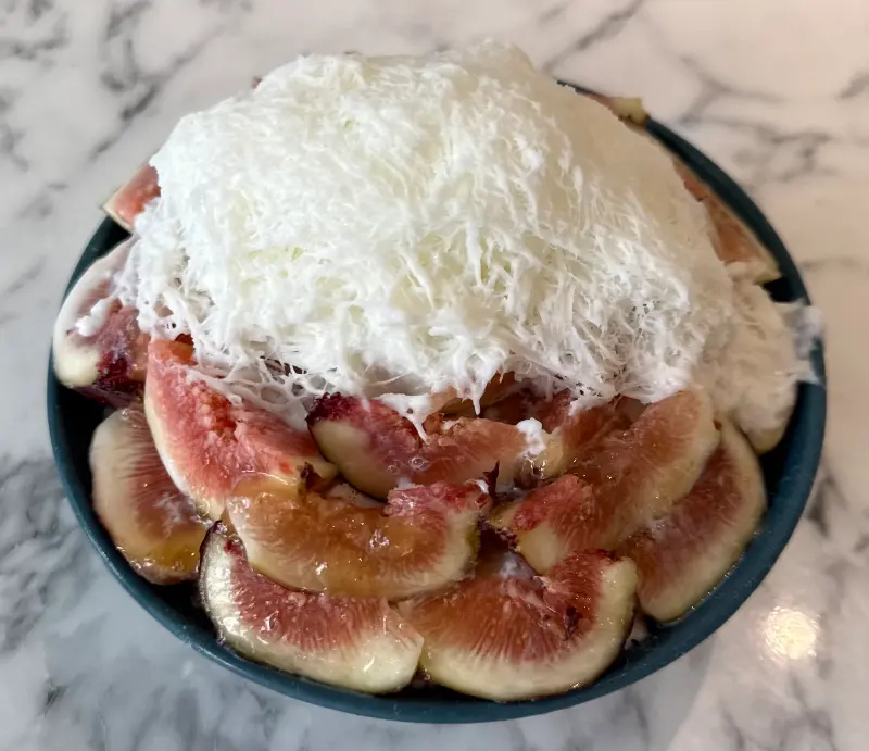 무화과 빙수의 모습