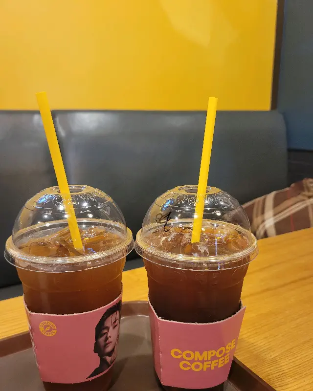 아이스 아메리카노 두 잔