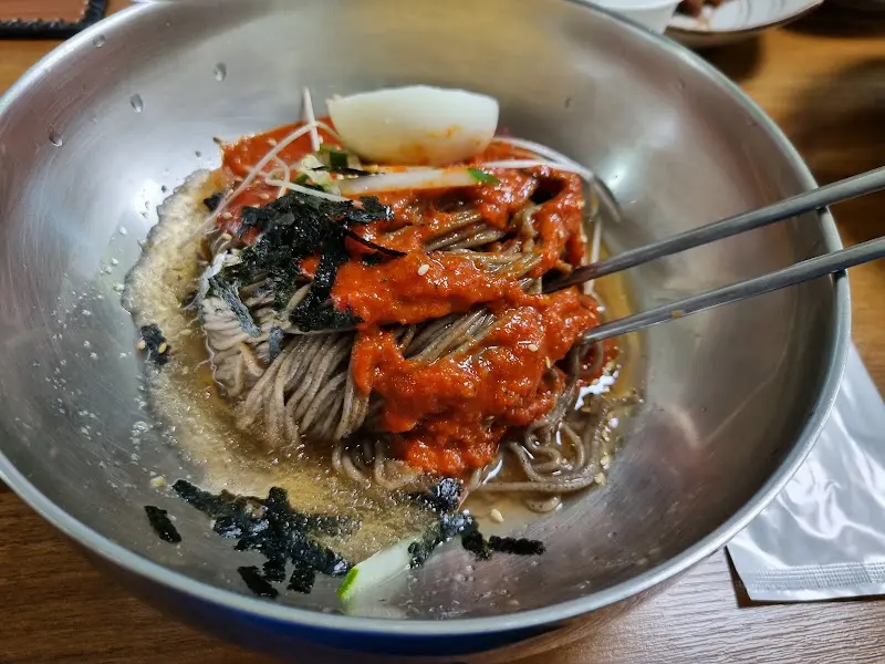 메밀촌 봉평 막국수 비빔 막국수 2