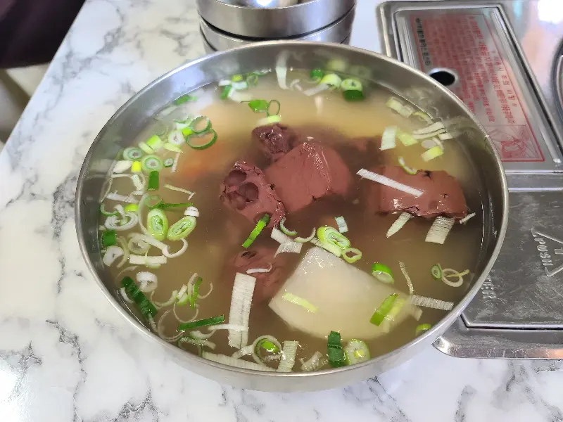 선지 해장국의 모습