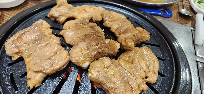 숯불 닭갈비, 육즙 팡팡!