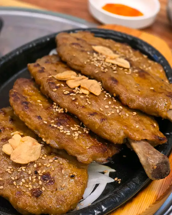 마늘 떡갈비