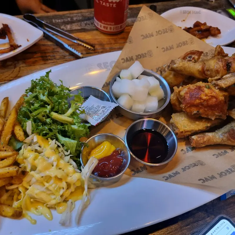 다양한 안주 메뉴