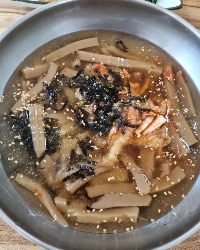 시원한 묵밥