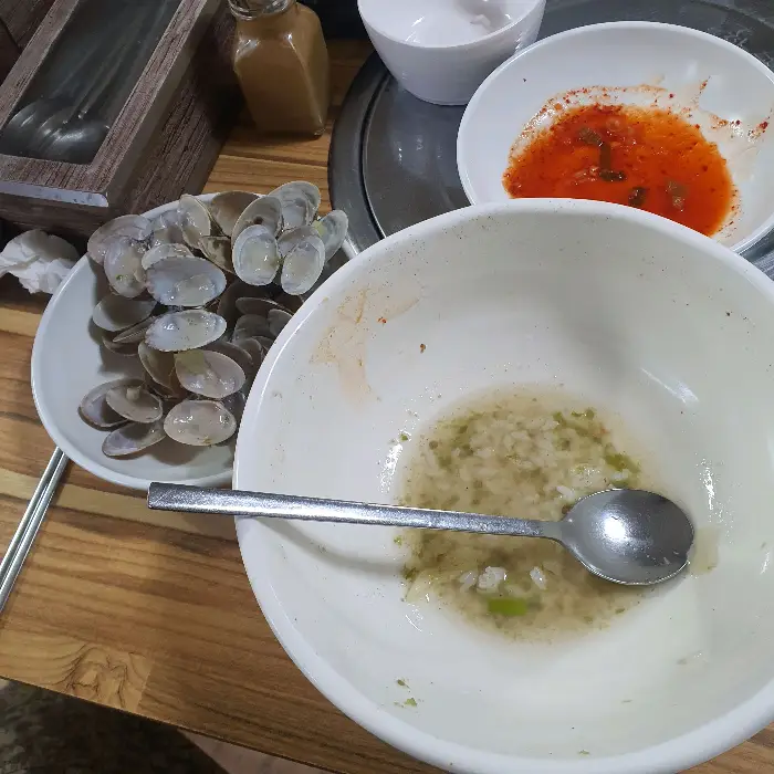 바지락과 국물