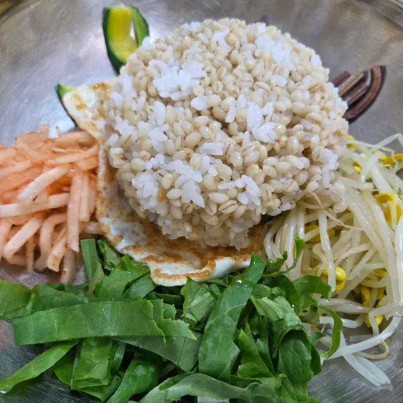 보리비빔밥 클로즈업