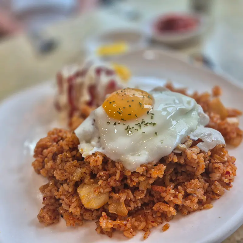 김치볶음밥 근접샷