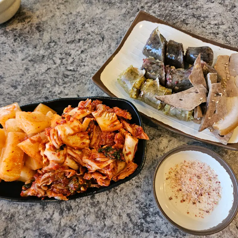 순대와 김치