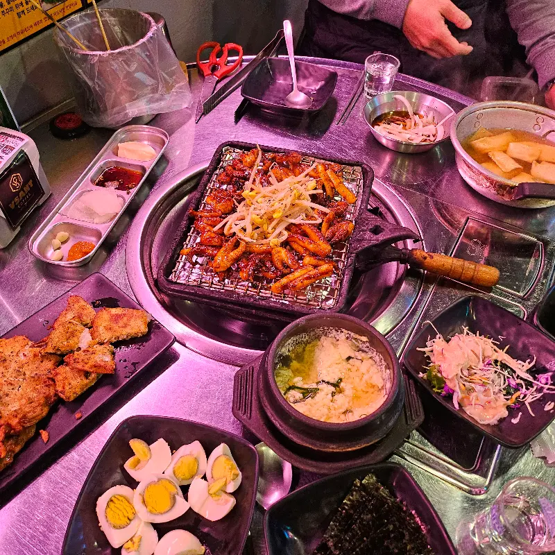 쭈꾸미 한 상 차림