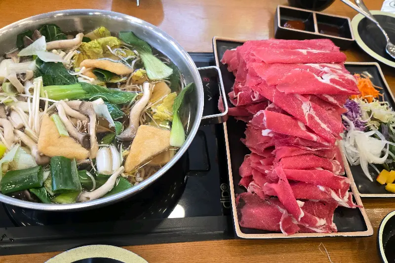 샤브샤브 재료