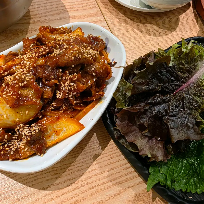 제육볶음 확대샷