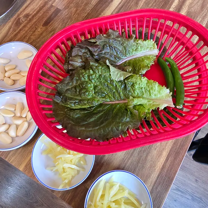 장어구이 한 상 차림