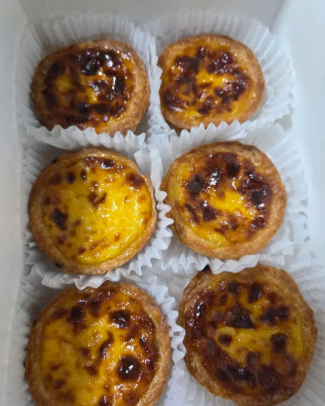 촉촉한 에그타르트 단면