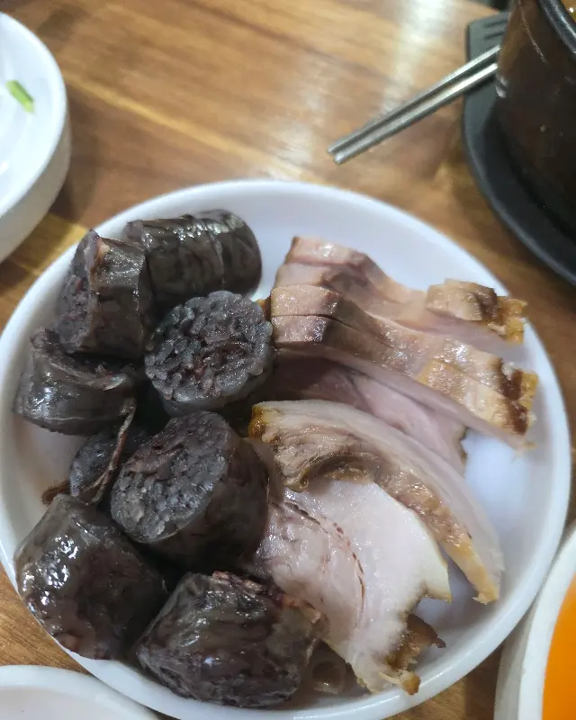 모듬 순대 비주얼